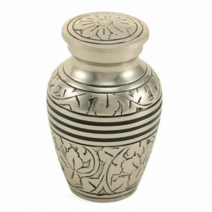 Classic Keepsake Urn - Antique Silver Oak