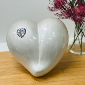 LoveHeart Pearl Large Urn