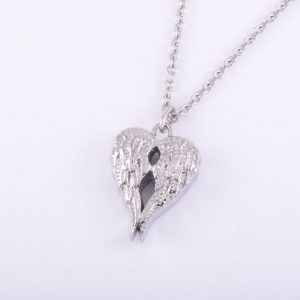 Angel Wings Ash Pendant Stainless Steel