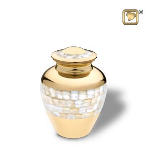 Mother of Pearl Small Urn