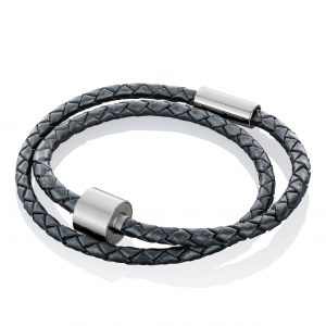 Braided Black Leather