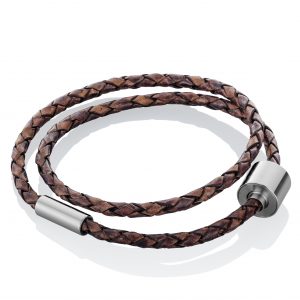 Braided Cognac Leather