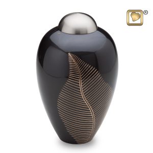 Midnight Large Leaf Urn