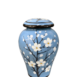 Floral Plum Blossom Keepsake Urn