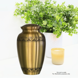 Cremation Urn Decorative Gold