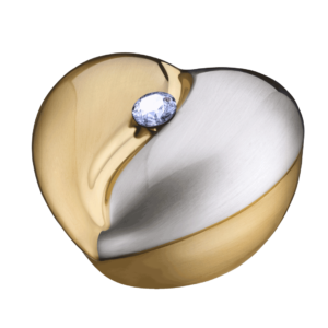 Heartfelt Brushed Gold Keepsake