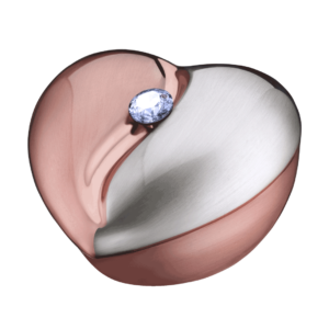 Heartfelt Brushed Rose Gold Keepsake